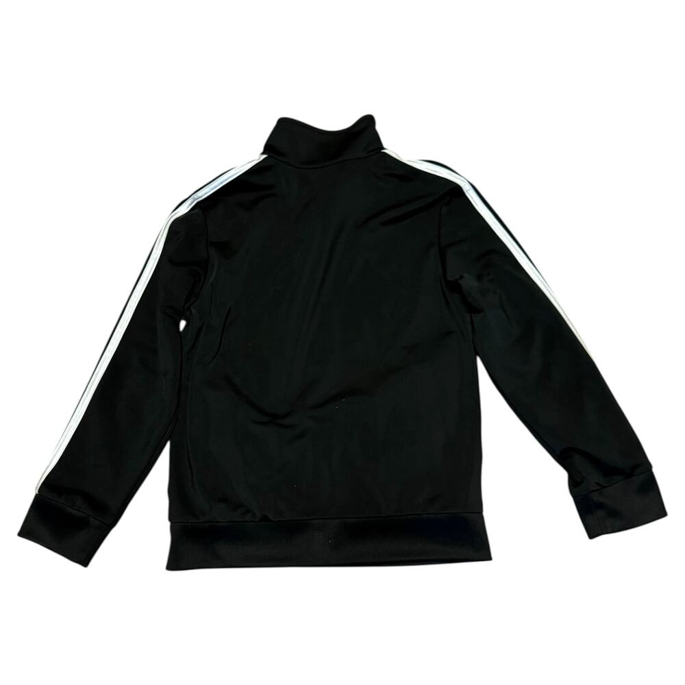 Adidas Boys Black Zip Front Track Jacket Size 8 AP5411 - Picture 2 of 2